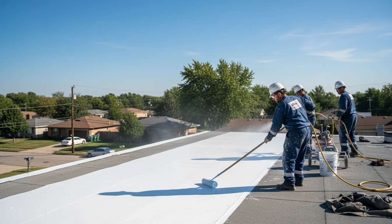 Commercial roof coating in Wellman, IA near me